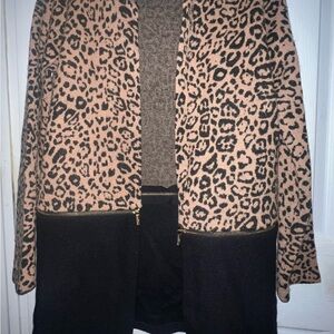 Karl Lagerfeld Tan and Black Teddy Jacket